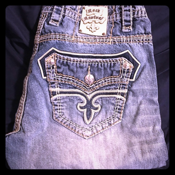 purple rock revival jeans